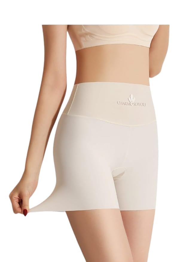 munaafi Women’s High Waist Tummy Control Seamless Smooth Safety Shorts/Boyshort Panties/Under Skirt Shorts/Cycling Shorts, Size M to XL-picture-17