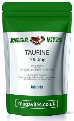 Taurine Tablets 1000mg x 180 - MEGAVITES AMINOLAB