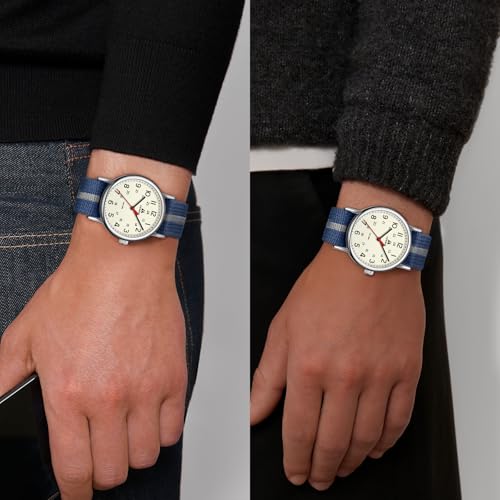 Image of LN LENQIN Mens Watches Unisex Military Sport Nylon Strap Stylish Luminous Fashion Analog Quartz Watch for Men Waterproof Army Tactical Casual Wristwatch