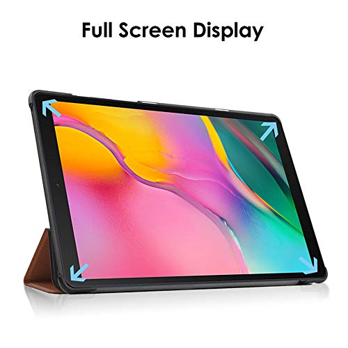 INSOLKIDON Compatible with Lenovo TAB4 8 TB-8504F 8 inch Tablet Case Leather Back Cover Protective Case Ultra Slim Bumper Full Body Protection Bracket Leather Case (Black) - Image 3