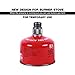 REDCAMP Small Camping Stove Adapter,Input EN417 Lindal Valve. Output:16oz/1lb. Gas Adapter Converts Canister Gas for Propane Gas Device