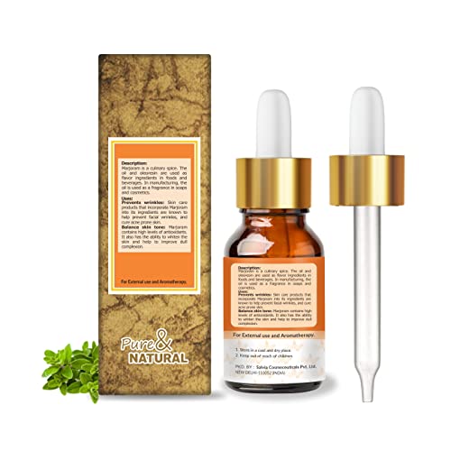 Image of Crysalis Pure Natural Undiluted & Organic Standard Sweet Marjoram(Origanum Majorana) Essential Oil Steam Distilled Calming &Warming Diffuser Oil Manages Skin Issues Snoring & Sleep Aromatherapy-30ML