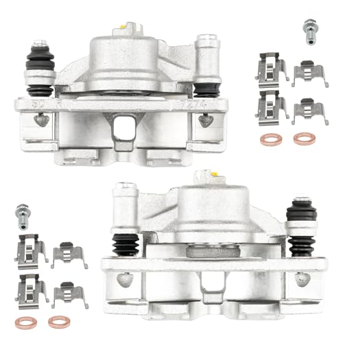 Image of KAX Front Brake Caliper Compatible with Honda Civic 1990-2000, Honda Civic del Sol 1993-1997, Honda CRX 1990-1991, #19B1379+19B1380 Brake Caliper