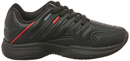 Tênis Lugano 6.0, FILA, Criança Unissex, PRETO/GRAFITE/VERMELHO, 32