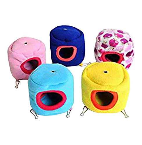 Mackur Precioso nido de hámster caliente para mascotas cama de algodón para mascotas pequeñas jaulas de animales 1 unidad Cover