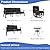 ALAULM Aluminum Patio Furniture Set with 2 Swivel Chairs 7-seat Metal Outdoor Furniture Patio Sectional Sofas Patio Conversation Set w/5.1" Cushions for Patio, Backyard, Poolside-Black