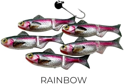 Field Tester Kit – 1/16 & 1/32 oz Sizes | 8 Jig Minnow Types (Shad, Perch, Patriot, Rainbow, Dace, Crappie, Sunfish, Blue Sunfish) | 40 Total Pieces per Kit