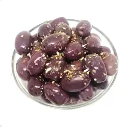 Azeitona Preta Temperada Curtida No Azeite - 500g - Saborosas!