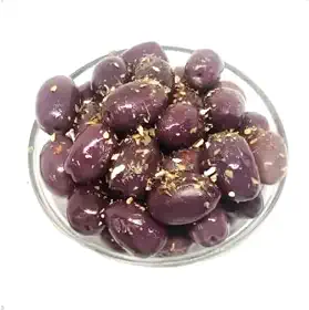 Azeitona Preta Temperada Curtida No Azeite - 500g - Saborosas!