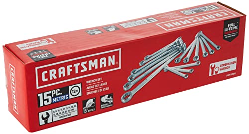 Image of CRAFTSMAN Wrench Set, Metric, 15Piece (CMMT12066)