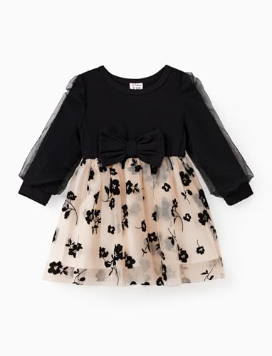 PATPAT Familien Outfit Set Langarm - Partnerlook Mutter Tochter Kleid, Mama...