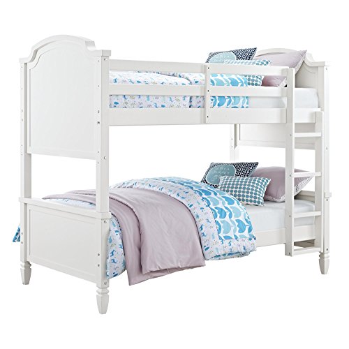 Dorel Living Vivienne Twin over Twin Bunk Bed, White Buy Online in