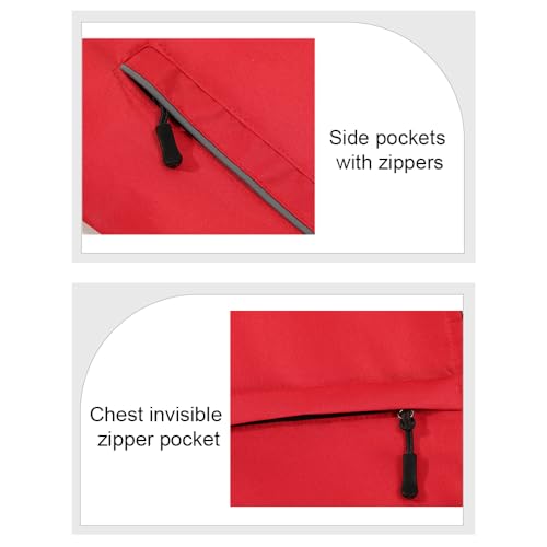 YOWESHOP Reflective Lightweight Zip-Up Vest with Pockets for Outdoor Sports and Activities,Custom Logo Sleeveless Windbreaker4