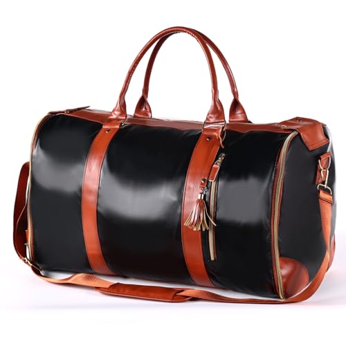 Image of Convertible Garment Bags for Travel, Garment Duffle Bags for Travel, Garment Bag Carry on, Garment Bag Duffle Bag Combo, Garment Duffel Bag, Pink Garment Bags for Travel, Black, 20.8 inch * 10.2 inch * 13.3