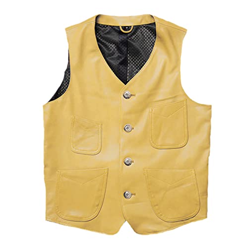 Gilet en cuir pour homme sans manches idéal pour vos sorties