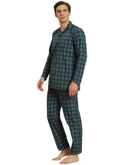 Image of SOJANYA (Since 1958 Men's Cotton Checked Nightsuit Set