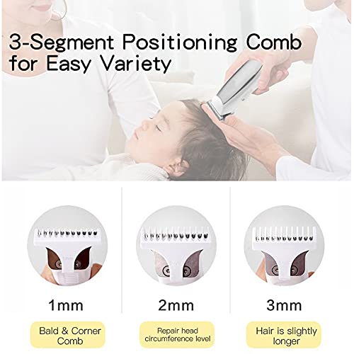 Cortapelos para hombres, cortapelos profesional para niños y bebés, recargable por USB, silencioso, cortadora de pelo para niños, máquina de corte inalámbrica