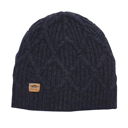 Coal The Yukon Cable Knit Wool Beanie Winter Hat, Navy #TOP22