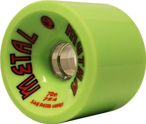 Luv Yo Mutha Metal Longboard Wheels CNC Aluminum CORE 70MM 78A Green Race Dregs