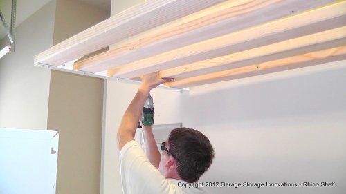 DIY Rhino Shelf Universal Garage Shelves (16 Foot Length, 33.5" Deep) - Commercial Grade, Structural Kits for Handymen - Thumbnail 6