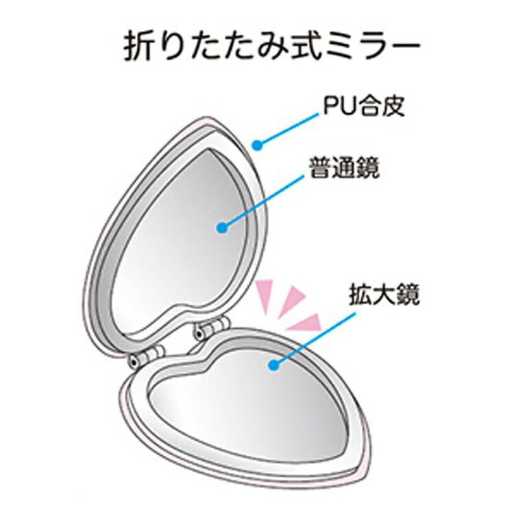 Amazon.co.jp: funbox ミラー ハートミラー mikko ラテ 24801601