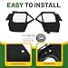 ALMULOO Soft Doors Compatible with 2016-Later Can-Am Defender HD5 HD7 HD8 HD9 HD10 Pro Limited DPS XT XTP XMR 6x6 Mossy Oak 2 Seaters Cab Enclosure Sailcloth Vinyl+Plastic