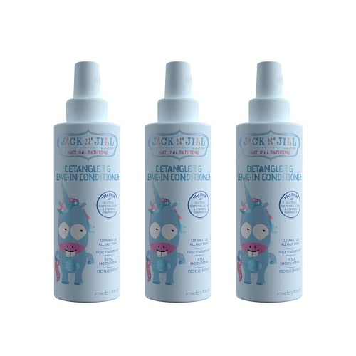Image of Jack N' Jill Natural Bathtime Detangler and Leave-In, 200 mL (Pack of 3)