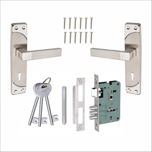 Image of Milton 7 Inch Stainless Steel Two Tone Mortise Lock Set- MSS-489