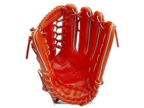 ミズノMIZUNO 限定 硬式 グラブ グローブ ミズノプロ フィンガーコアテクノロジー メタリック レザー外野手用 サイズ18N 1AJGH21107 (M52)Mスプレンディッドオレンジ 左投 2枚目