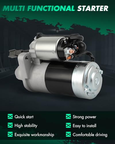 Image of SCITOO Starter Motor fit for Nissan for Armada 2010-2015, for Titan 2011 2012 2013 2014 2015 5.6L V8 Replacement Starter 19123