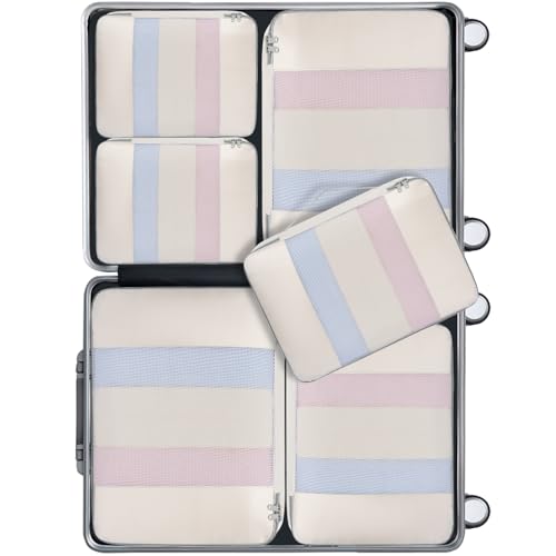 Image of BAGAIL 6 Set /8 Set /10 Set Packing Cubes Various Sizes Packing Organizer for Travel Accessories Luggage Carry On Suitcase