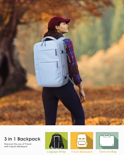 Waterproof Laptop Backpack for Traveling with 15.6 Inch Laptop (Blue)