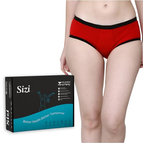 Image of Sizi Women Heavy Period Panty Hipster Leak Proof Underwear for Medium to Heavy Flow| Hipster Period Panty.