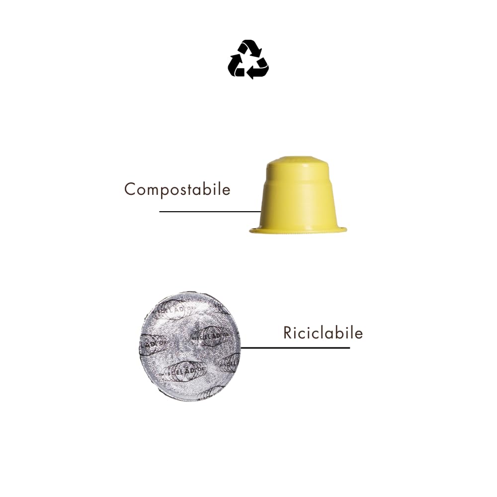 Miscela d'Oro GOLD - Capsule Compatibili Nespresso®* - 100% Arabica - 10 confezioni da 10 capsule (totale 100 Capsule) - Caffè aromatico