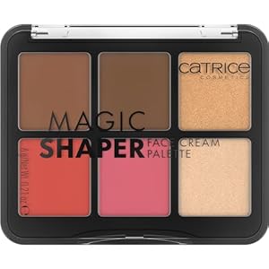 Catrice Magic Shaper Face Cream Palette, Rougepalette, Nr. 010, Mehrfarbig, 6 Farben, definierend, sofortiges Ergebnis, natürlich, vegan, ohne Parfüm, ohne Alkohol, ohne Parabene, 1er Pack (6g)