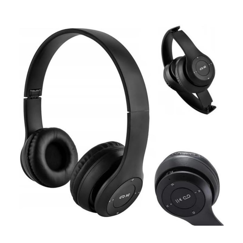 icall Latest P47 Wireless iC-07 Headphone with Mic & SD Card Slot Bluetooth Headset-image-40