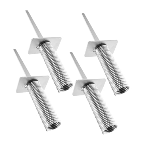 Generic 4pcs Spring Floor Nails Soccer Ball Soccer Ground Spike Spring-Based Flag Holder Spring-Based Pole Mount Soccer Corner Flag Spike Training Ground Spike Ground Nails Iron Football, 57048U11ITX