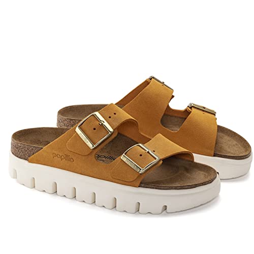 Birkenstock Women's Arizona Chunky Sandals, Apricot, Orange, 9 Medium Us #TOP1