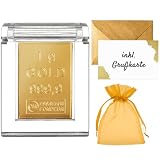Gold als Geschenk - Goldbarren 1g in hochwertiger Kapsel - Echtheitsgarantie - Feingold 999.9