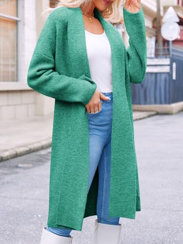 Image of Saodimallsu Womens Long Cardigan Sweaters Chunky Open Front Oversized Slouchy Knit Fall Trendy Coatigan Jackets
