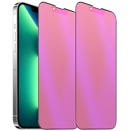 Verre trempé iPhone 14 Plus anti-espion et mat bloquant la lumière bleue de l'écran