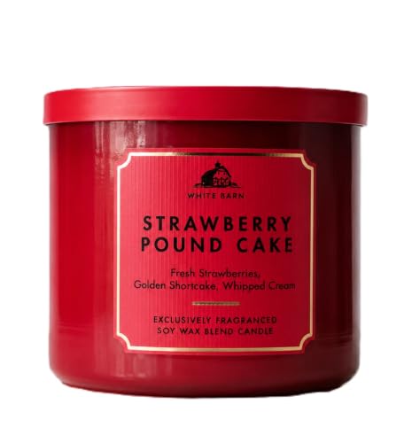 Bath & Body Works 3 Wick Candle - Spring Favorites (Strawberry Pound Cake) - image 1