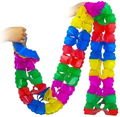 SUMAG 5 Pcs Large Colorful Garland Paper Pull Flower Magic Tricks Stage Appearing Magic Gimmick Props Comedy Accessories