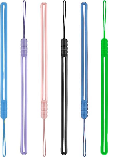 6pcs Silicone Hand Lanyard Wrist Strap for mobile, cell phone, keys, USB Drive, Anti theft, multipurpose keychain, Camera, Wristlet Straps Keychain String for Cell Phone Case Holder-image-36