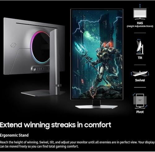Image of Samsung Odyssey OLED G6 27 inch QHD Gaming Monitor 360Hz Display with Anti-Glare, Flicker Free, VESA Mount (100mm), HDMI, Displayport & Dockztorm USB Port Expander, Silver Color (LS27DG602SNXZA) 2 Pack