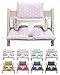 Blausberg Baby - Cojín Set (revestimiento de PU) para Stokke Tripp Trapp Trona - Happy Star rosa