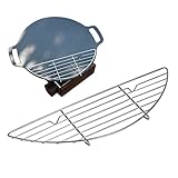  delr Kühlregal Edelstahl,Drahtgitter-Grillrost, Dicker Grill  Backblechgestell aus 304 Edelstahl, Kochgestelle, Kühlgitter für Kuchen, Campingzubehör zum Wandern, Camping, Garten, Fleisch, Outdoor