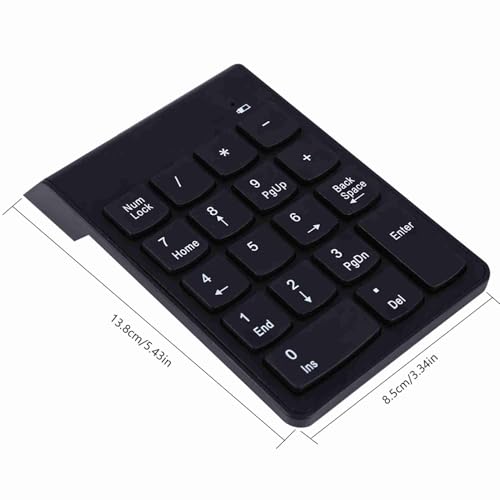 Zerone USB Numeric Keypad, Wired Number Pad 18-Key Plug and Play Spill for Laptop Desktop Data Entry Accounting Spreadsheet