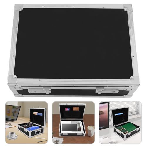 Attache Case with Lock, Aluminum Briefcase for Men or Women With Handle, Portable Locking Storage Totes for Precision Instruments & Valuable Equipment3