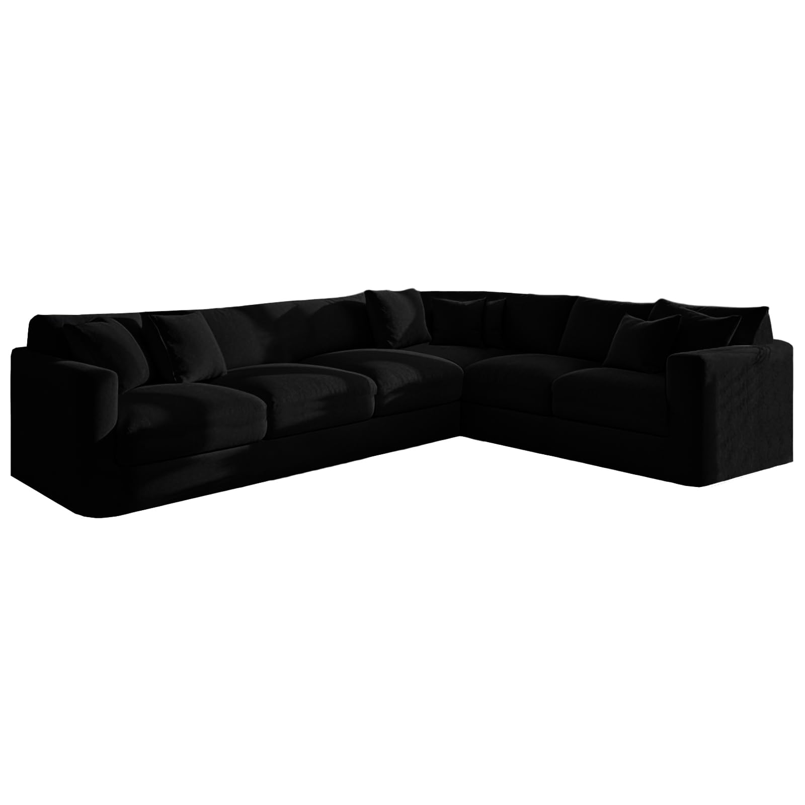 Copridivano elasticizzato antiscivolo, lavabile, elastico, in pelliccia, per divano a 6 posti, a forma di L, per divano a 1/5/6/7 posti, ideale per arredare il soggiorno, 9 pezzi